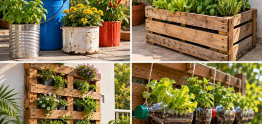 5 Projetos de Jardinagem DIY com Materiais Reutilizados