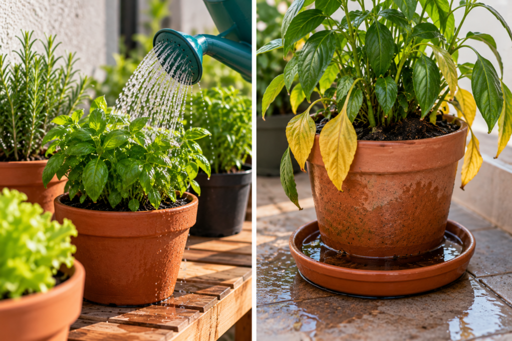 Como regar plantas em vasos corretamente